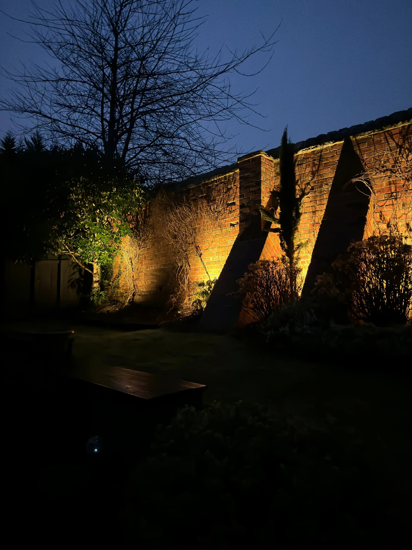 Garden wall lighting