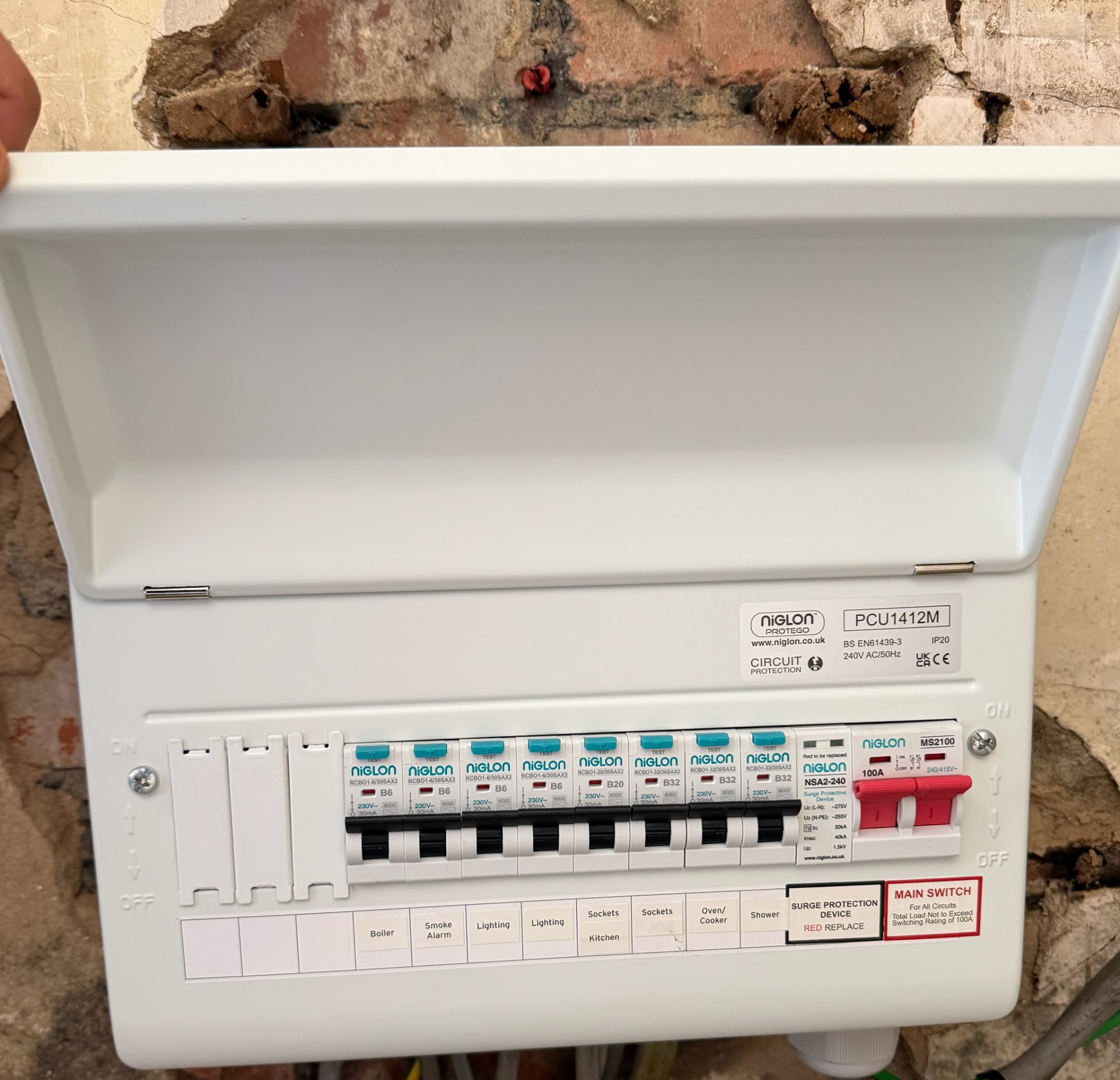 Consumer unit upgrade